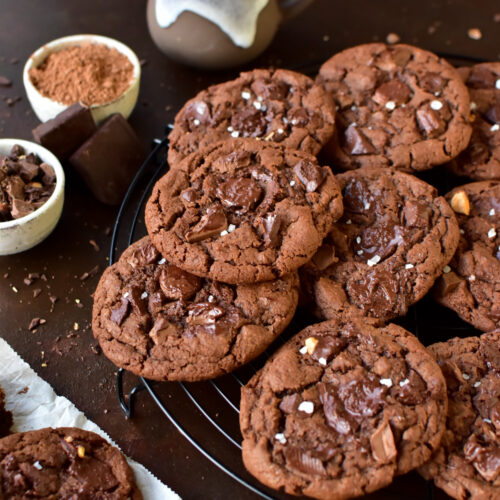 Double Choco Chunk Cookies