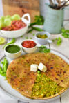 Matar Paneer Paratha